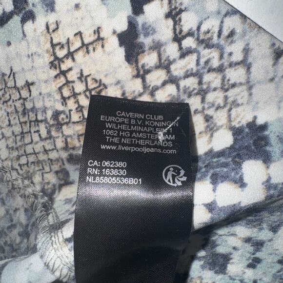 Liverpool Los Angeles Womens XL Top Maximalist Animal Snakeskin Print Multicolor - Picture 7 of 7